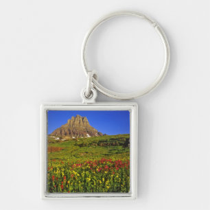 Alpine wildflowers at Logan Pass in Glacier Keychain