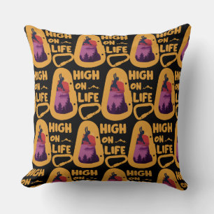 Alpinism Mountaineering Throw Pillow