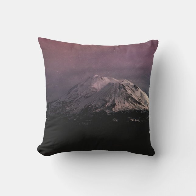 ALPS DURING STARRY NIGHT THROW PILLOW (Front)