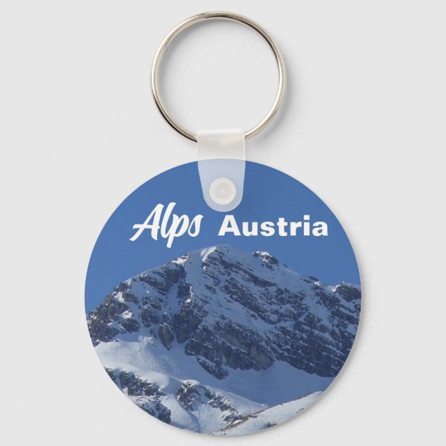 Alps in Austria Keychain (Front)