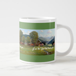 Alps Meadow Stream God Heals You Jumbo Mug