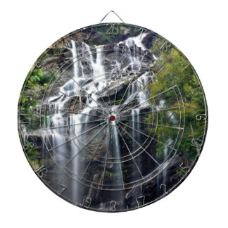 Alps Mountain Top Waterfall Dartboard