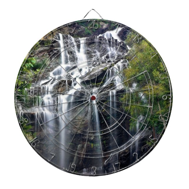 Alps Mountain Top Waterfall Dartboard (Front)