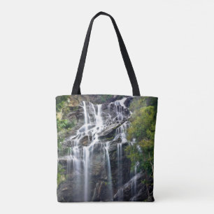 Alps Mountain Top Waterfall Tote Bag