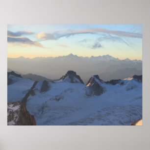 Alps sunrise poster