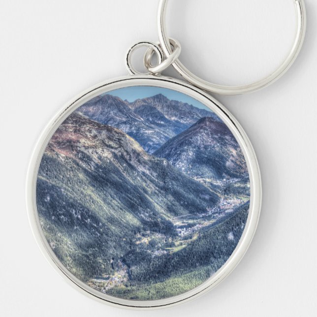 Alps Valley France Keychain (Front)