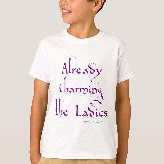Already Charming Ladies Kids Shirt (Front)