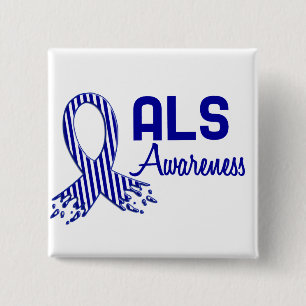 ALS Awareness 2 Inch Square Button