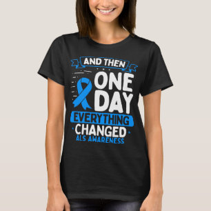 ALS Awareness  ALS Warrior Survivor ALS Ribbon T-Shirt