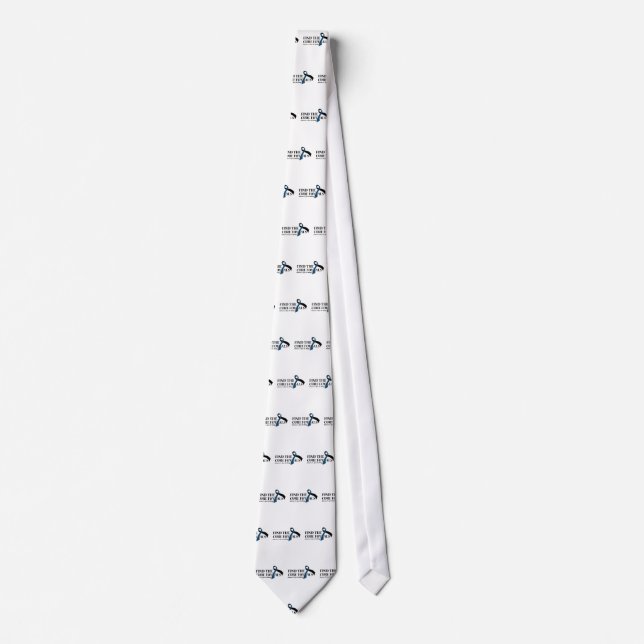 ALS Awareness Amyotrophic Lateral Sclerosis Tie (Front)