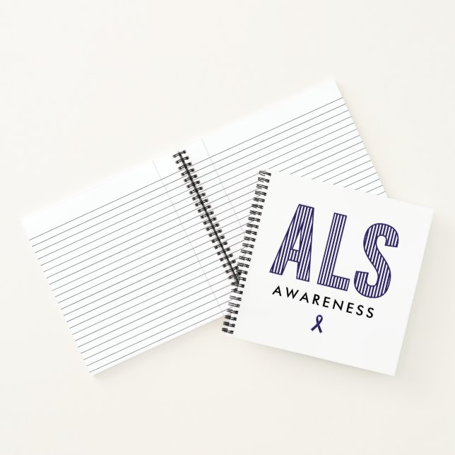 ALS Awareness Blue Ribbon Notebook (Inside)