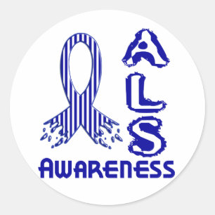 ALS Awareness F2 Classic Round Sticker