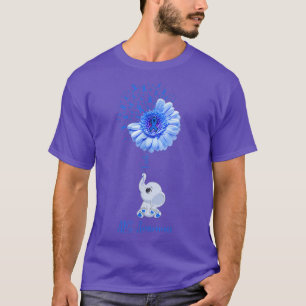 ALS Awareness Faith Elephant Survivor Fighter  T-Shirt