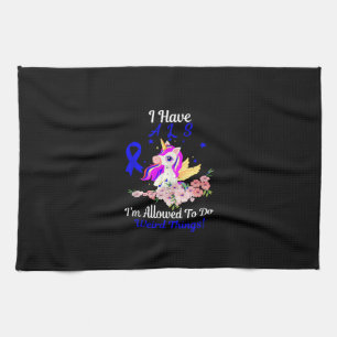 ALS Awareness Funny Unicorn Support Quote Family F Kitchen Towel