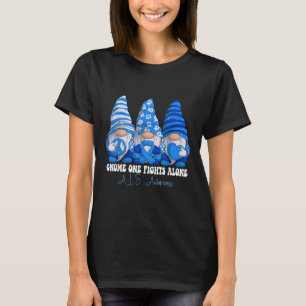 Als Awareness Month Blue Ribbon Gnomies Support  T-Shirt