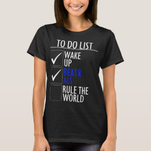 ALS Awareness Month Survivor To Do Blue Ribbon T-Shirt