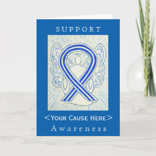 ALS Awareness Ribbon Customized Angel Card