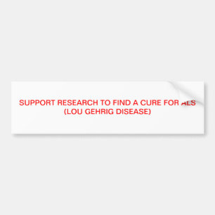 ALS BUMPER STICKER