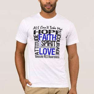 ALS Can't Take My Hope Collage T-Shirt
