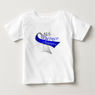 ALS Disease Awareness Ribbon Baby T-Shirt