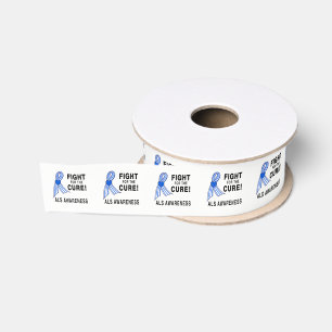 ALS: Fight for the Cure! Grosgrain Ribbon