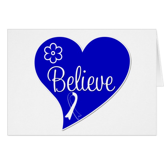 ALS Lou Gehrig Disease Believe Heart (Front Horizontal)