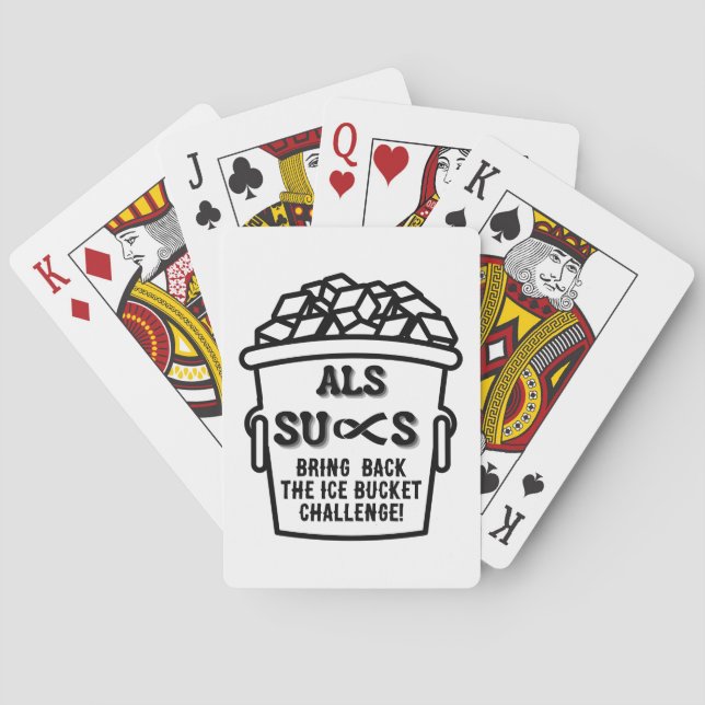 ALS SUCKS    PLAYING CARDS (Back)