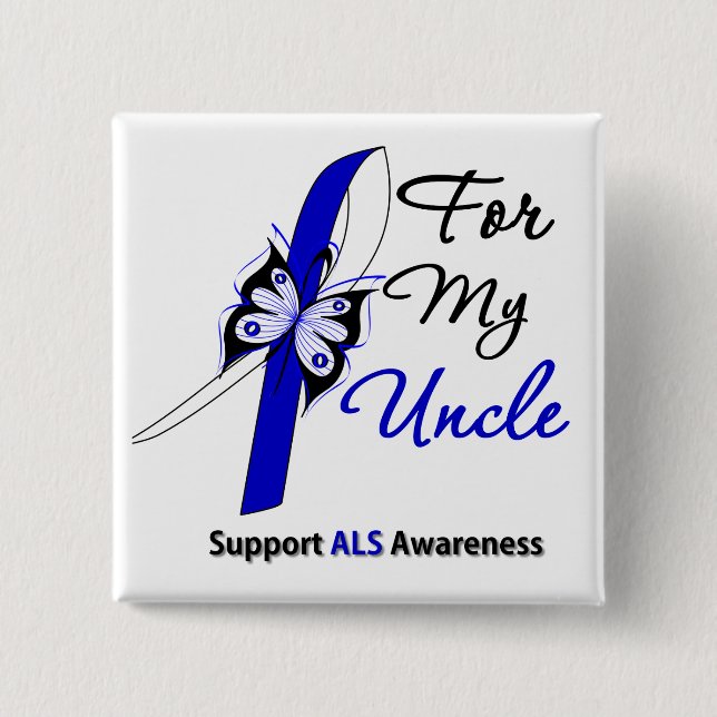 ALS Support For My Uncle 2 Inch Square Button (Front)