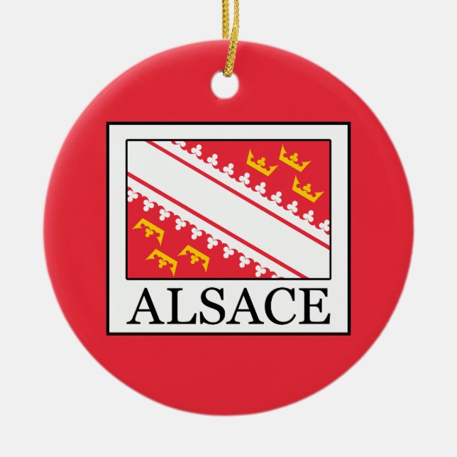 Alsace Ceramic Ornament (Front)