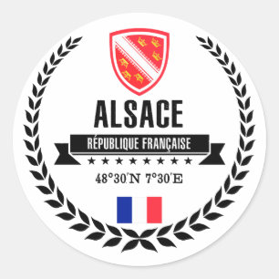 Alsace Classic Round Sticker