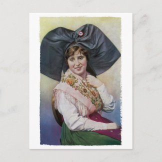 Alsace Girl Postcard