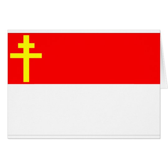 Alsace-Lorraine Flag Card