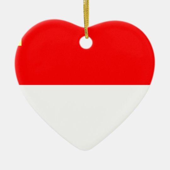 Alsace-Lorraine Flag Ceramic Ornament