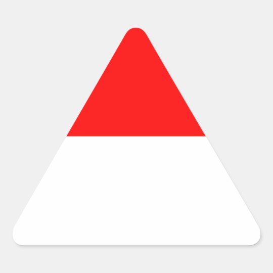 Alsace-Lorraine Flag Triangle Sticker