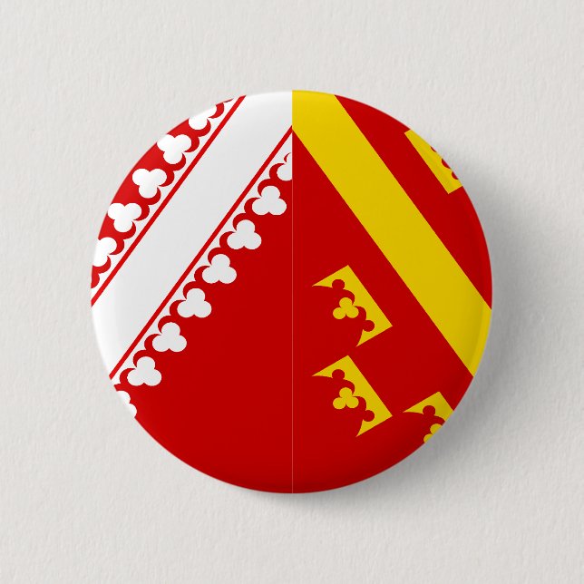 Alsace (Old), France flag 2 Inch Round Button (Front)
