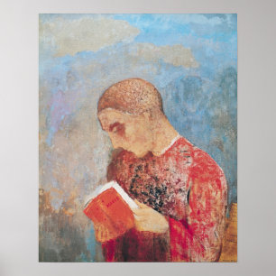 Alsace or, Monk Reading, c.1914 Poster