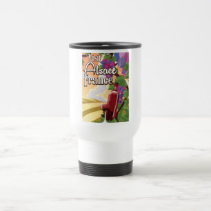 Alsace region France vintage travel poster Mug