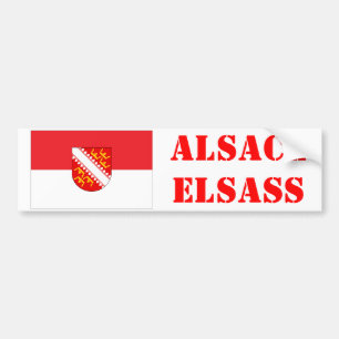 Alsace Rot car sticker where n Wiss