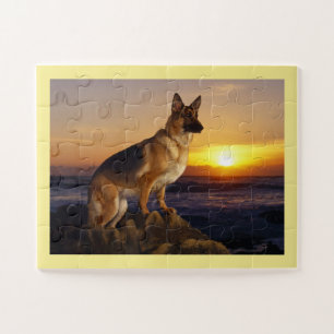Alsatian dog jigsaw puzzle