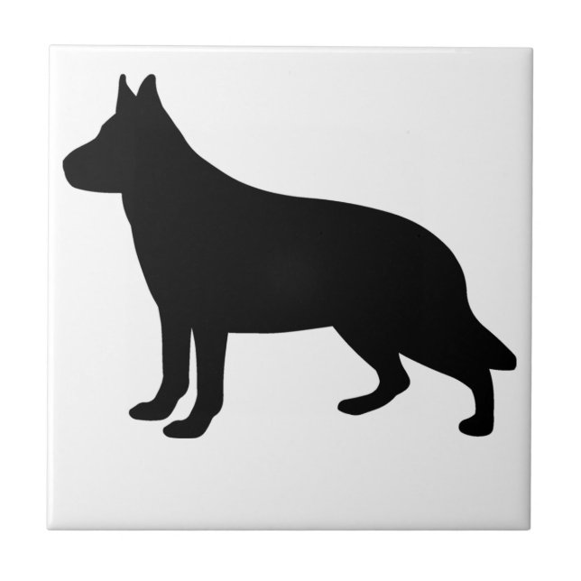 Alsatian Dog Tile (Front)