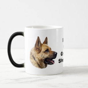 Alsatian German shepherd dog portrait Magic Mug