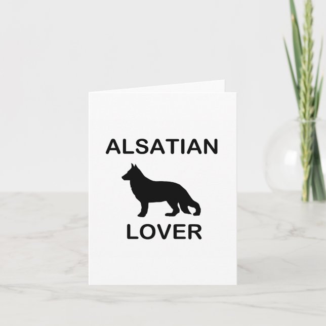 Alsatian Lover Card (Front)