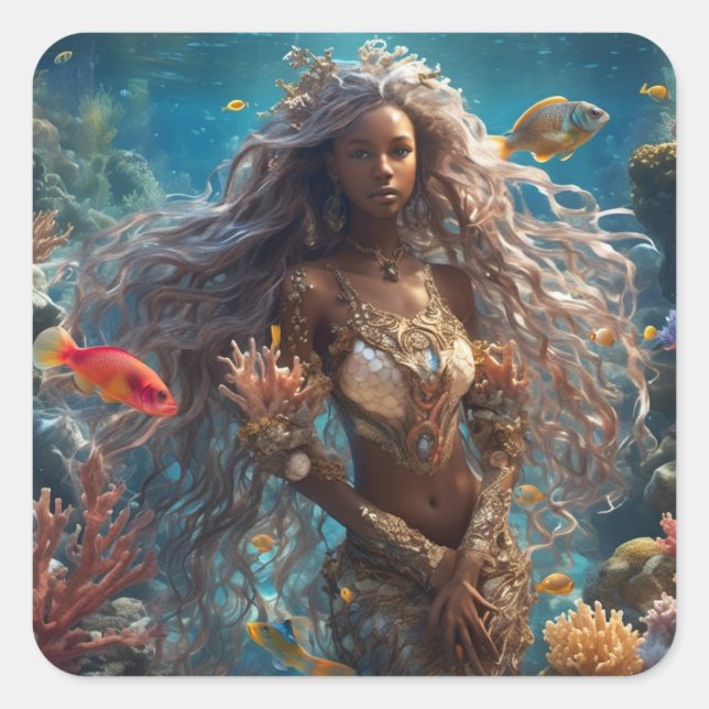 Alsea - Mermaid Series Art Collection Square Sticker (Front)