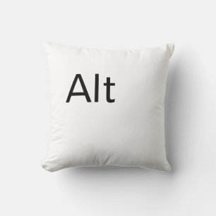 Alt, Computer Alt Key Throw pillow
