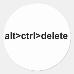 alt>ctrl>delete sticker
