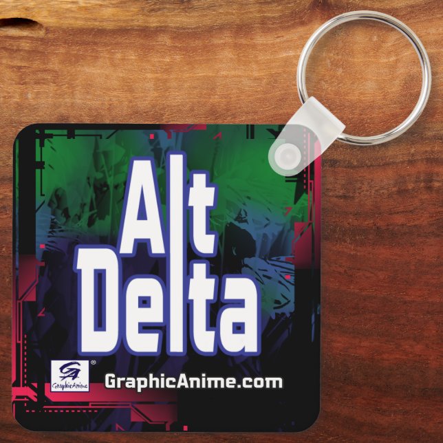 Alt Delta: Shiki with Sword Keychain (Back)
