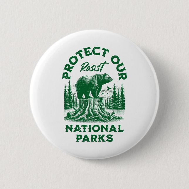 Alt Us National Park Resist Service  2 Inch Round Button (Front)