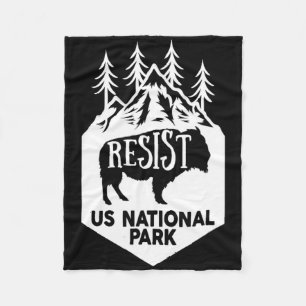 Alt Us National Park Resist Service  Fleece Blanket