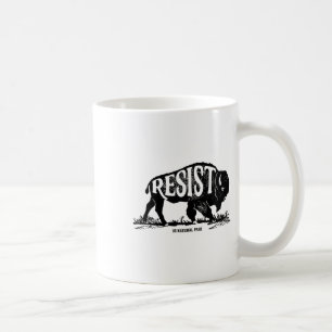 Alt Us National Park Resist Service T Shirt Bison  Coffee Mug