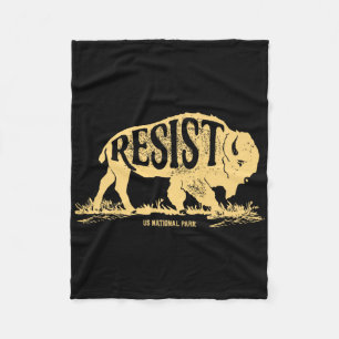 Alt Us National Park Resist Service T Shirt Bison Fleece Blanket